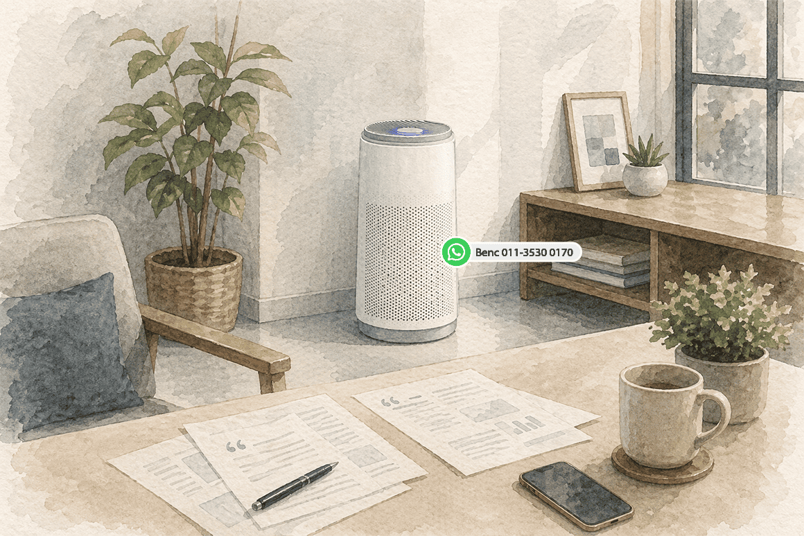 Checking CUCKOO air purifier promotion details in Malaysia