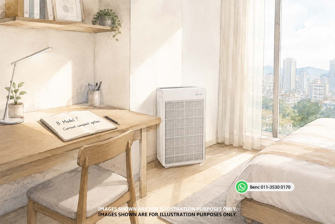 CUCKOO B Model alternative compact air purifier for bedroom Malaysia