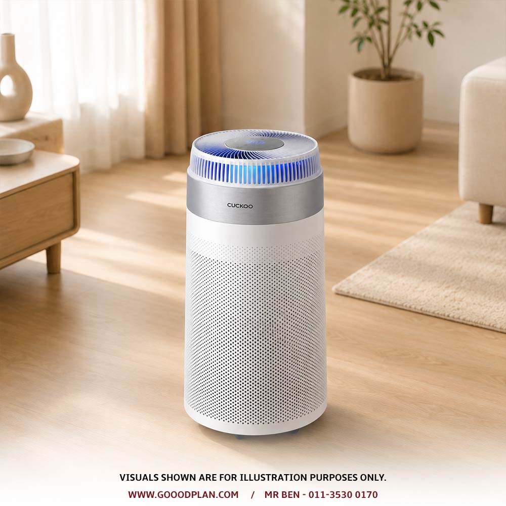 CUCKOO D Model air purifier 360-degree design close-up