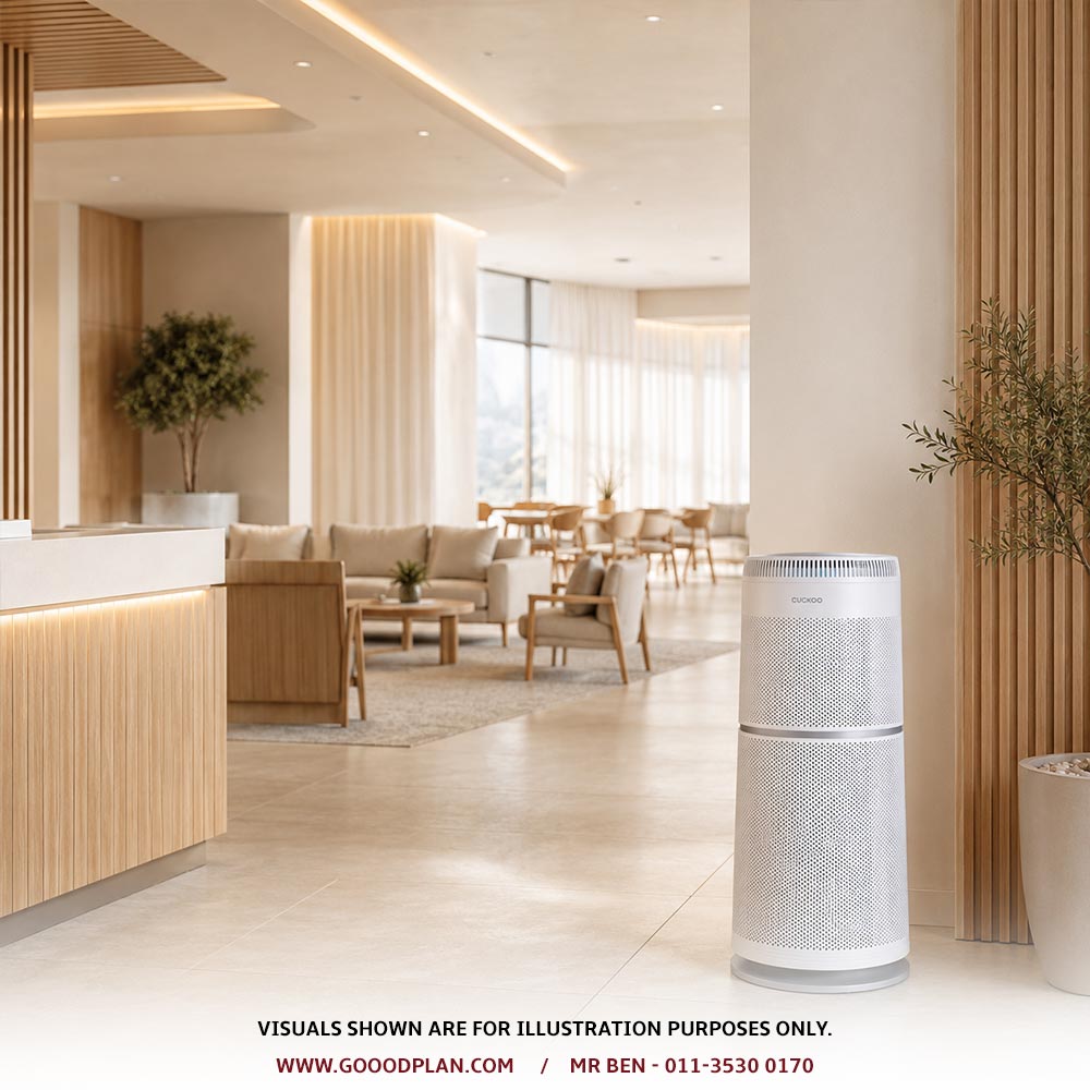 CUCKOO U Model air purifier for a showroom and customer reception area